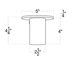 Brass Cylinder Flush Spot