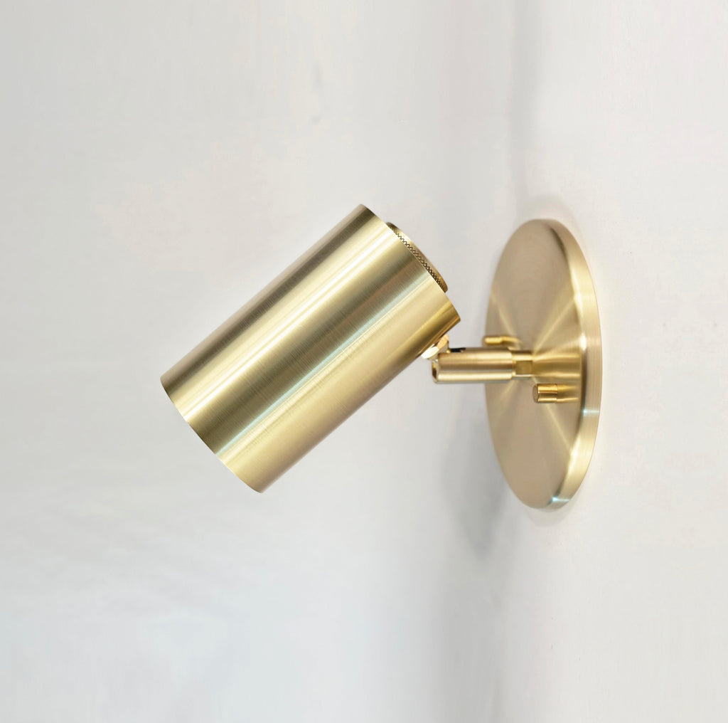 Brass Cylinder Wall Lamp