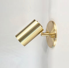 Brass Cylinder Wall Lamp