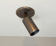 Brass Cylinder Adjustable Spot - Top Mount