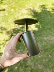Brass Cylinder Adjustable Spot - Top Mount