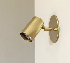 Brass Cylinder Wall Lamp