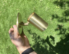 Brass Cylinder Wall Lamp