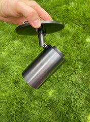 Brass Cylinder Adjustable Spot - Side Mount