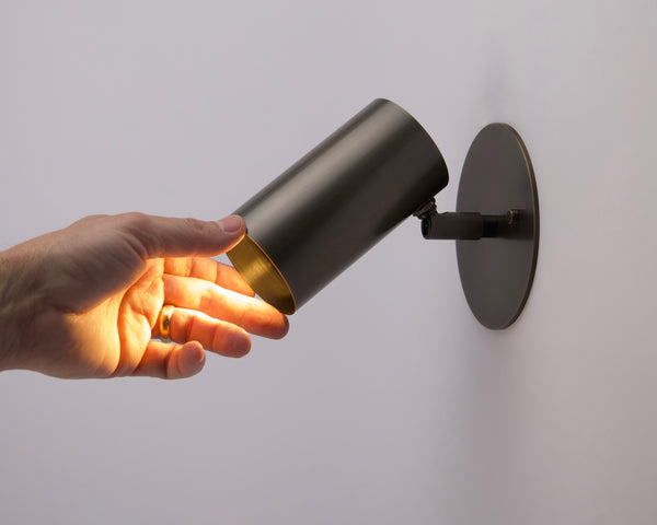 Brass Cylinder Wall Lamp