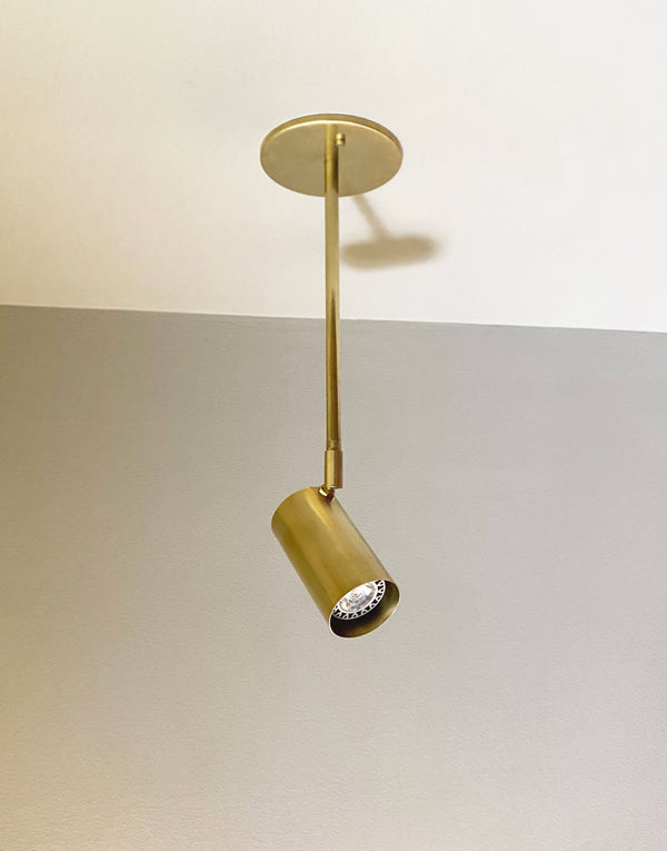 Brass Cylinder Drop Spot - Side Mount
