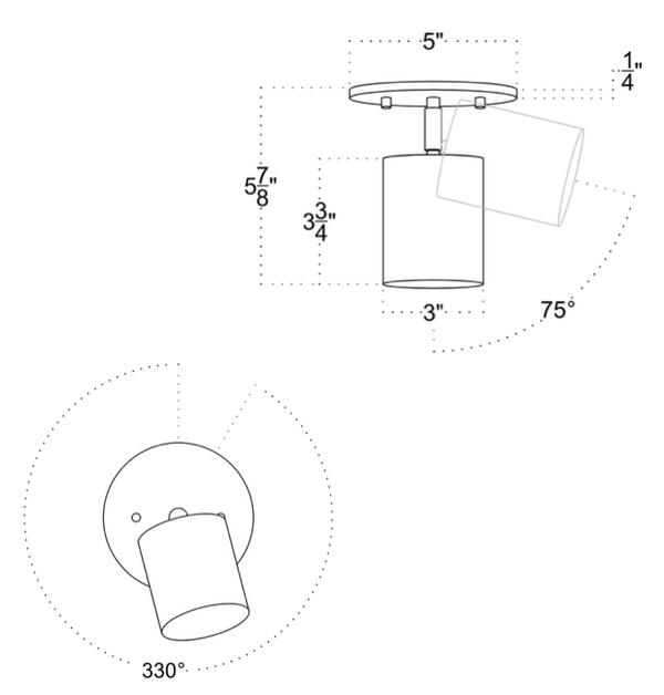 Highland Adjustable Spot - Stocky