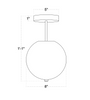 Wade Ceiling 8" Globe
