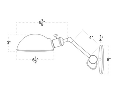 Task Articulating Wall Lamp Petite