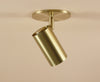 Brass Cylinder Adjustable Spot - Side Mount