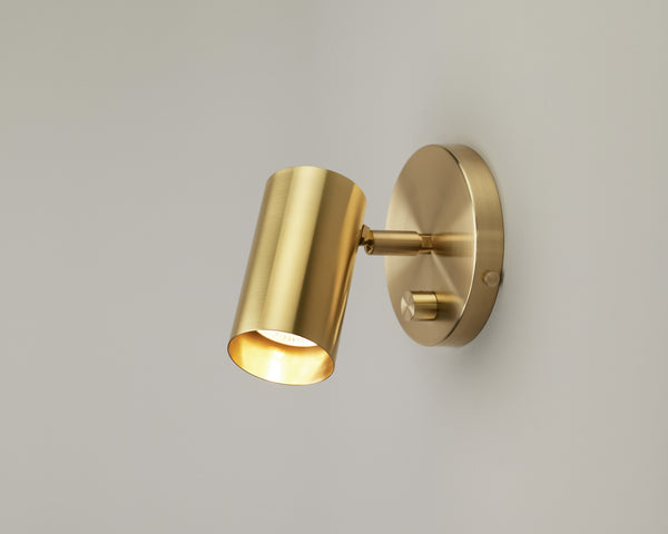 Brass Cylinder Wall Lamp