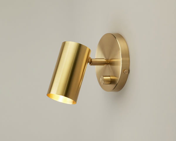 Brass Cylinder Wall Lamp