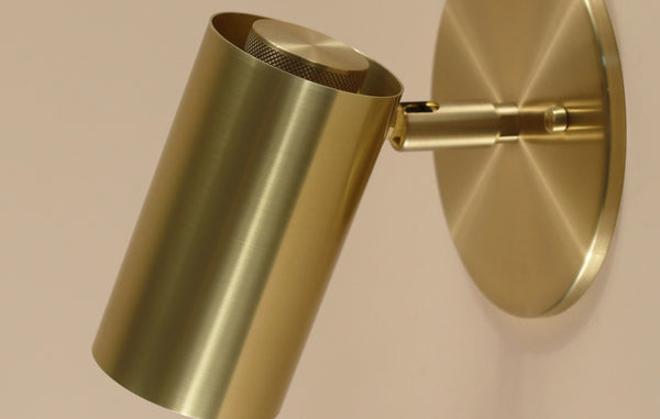 Brass Cylinder Wall Lamp