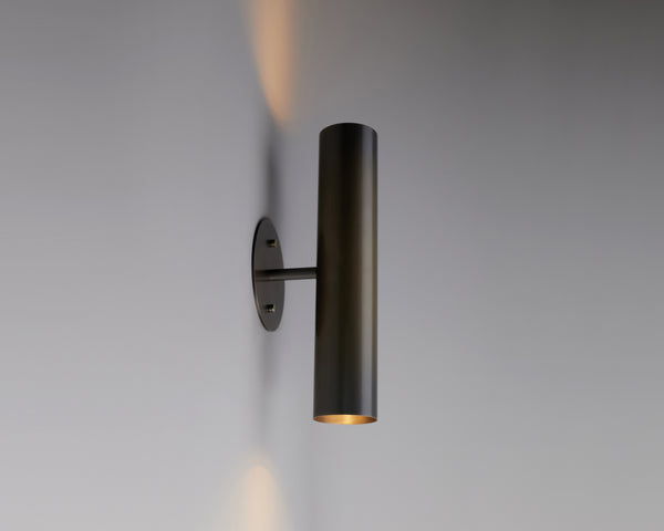 Brass Cylinder Up-Down Sconce