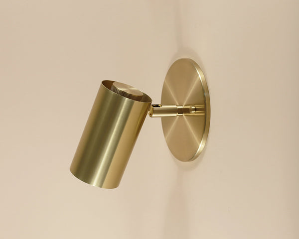 Brass Cylinder Wall Lamp