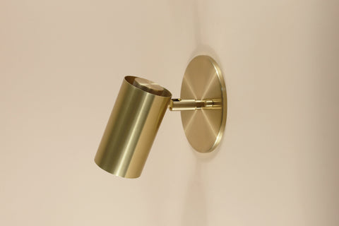 Brass Cylinder Wall Lamp