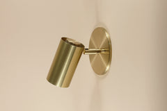 Brass Cylinder Wall Lamp