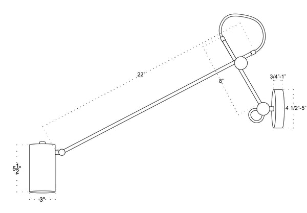 Task Articulating Wall Lamp XL