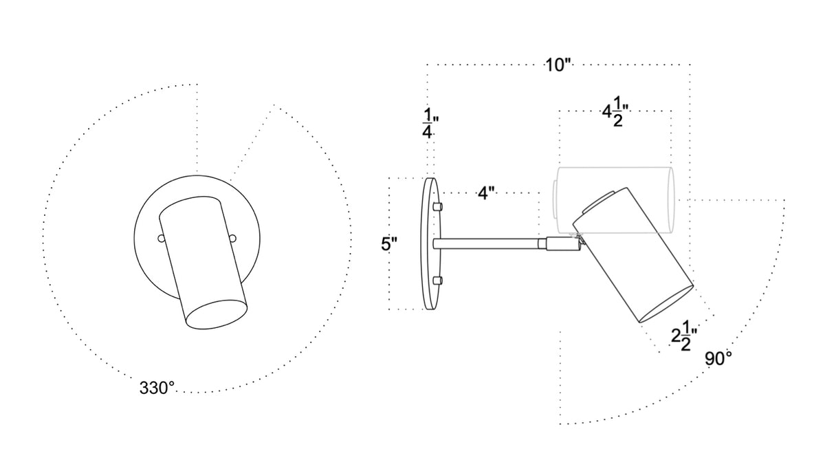 Technical drawing of a cylindrical object with dimensions and angles labeled