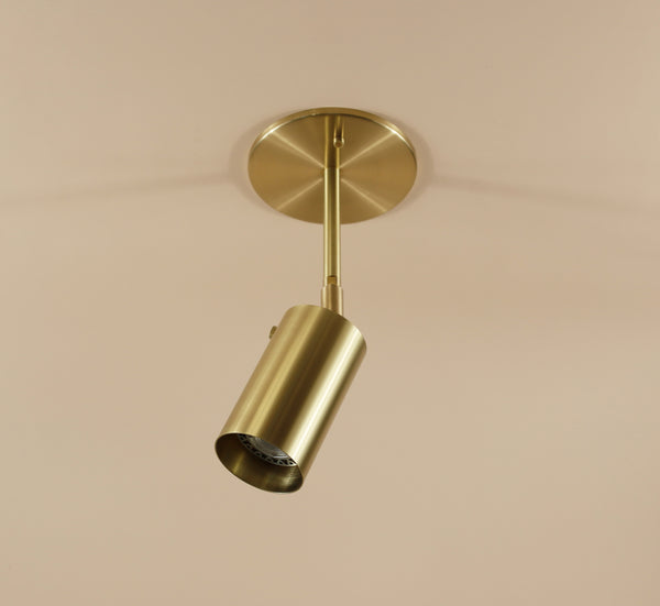 Brass Cylinder Drop Spot - Top Mount