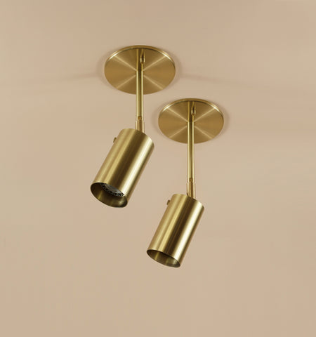 Brass Cylinder Drop Spot - Top Mount
