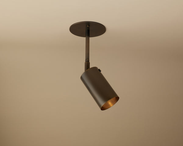 Brass Cylinder Drop Spot - Top Mount