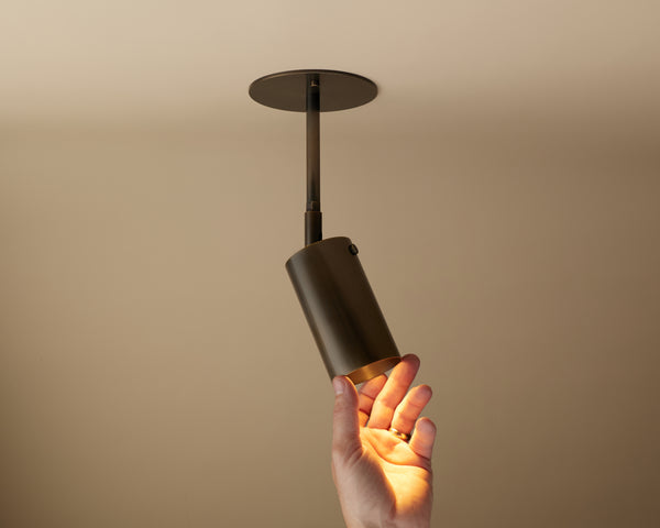 Brass Cylinder Drop Spot - Top Mount