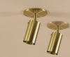 Brass Cylinder Adjustable Spot - Top Mount