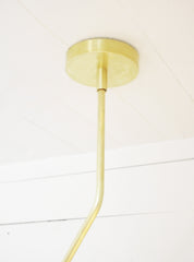 Glass Orb Bent Arm