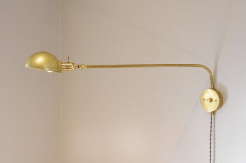 Concordia XL Swing Arm Lamp - Parabolic Shade
