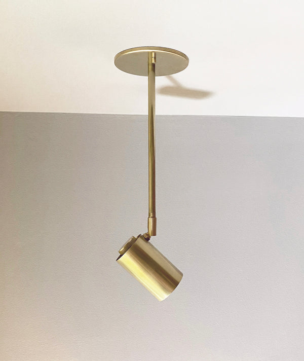 Brass Cylinder Drop Spot - Side Mount