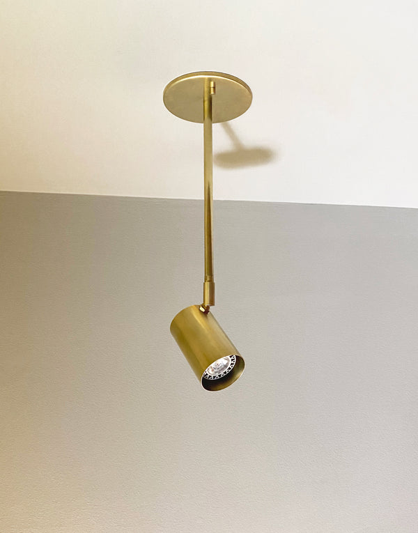 Brass Cylinder Drop Spot - Side Mount