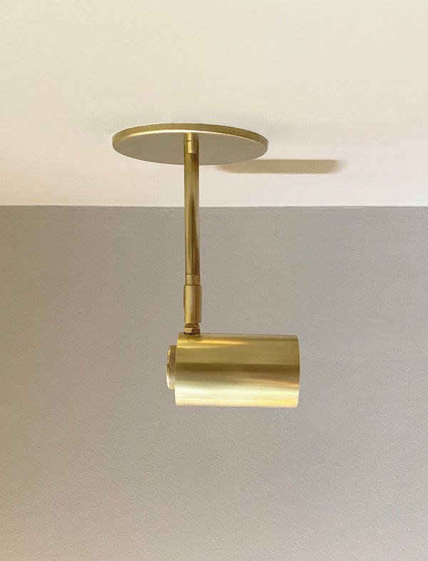 Brass Cylinder Drop Spot - Side Mount