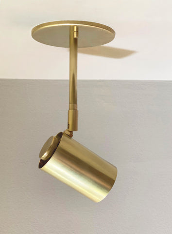 Brass Cylinder Drop Spot - Side Mount