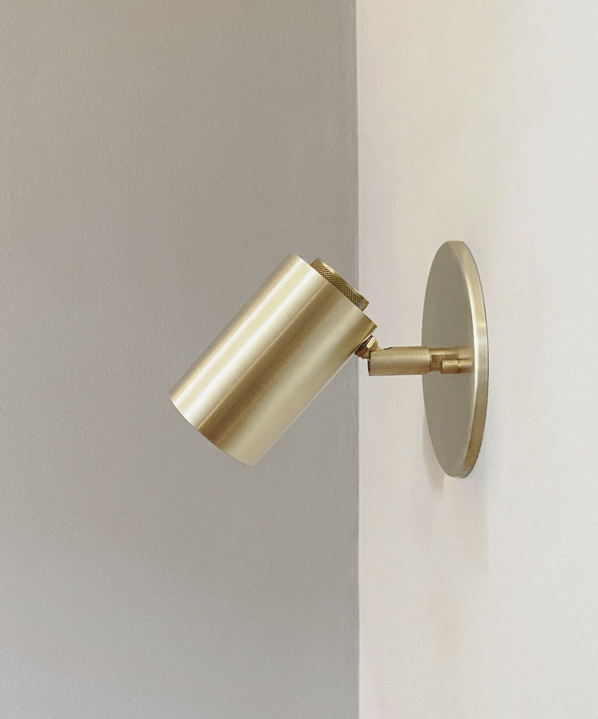 Brass Cylinder Wall Lamp