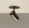 Brass Cylinder Adjustable Spot - Side Mount