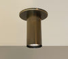 Brass Cylinder Flush Spot - w/ Long Shade
