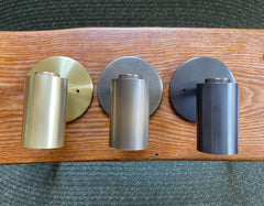 Brass Cylinder Adjustable Spot - Side Mount